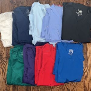 Lot of 9 pairs of scrubs